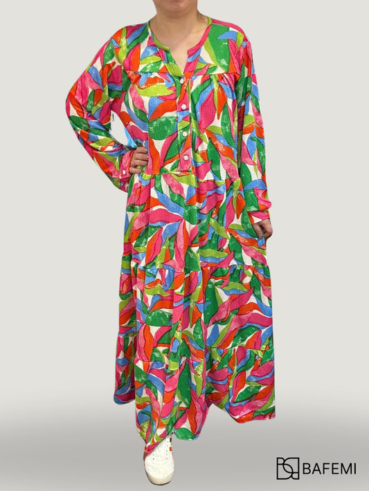 Tropical Design Dress