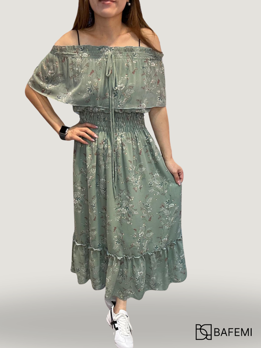 Olive Meadow Dress
