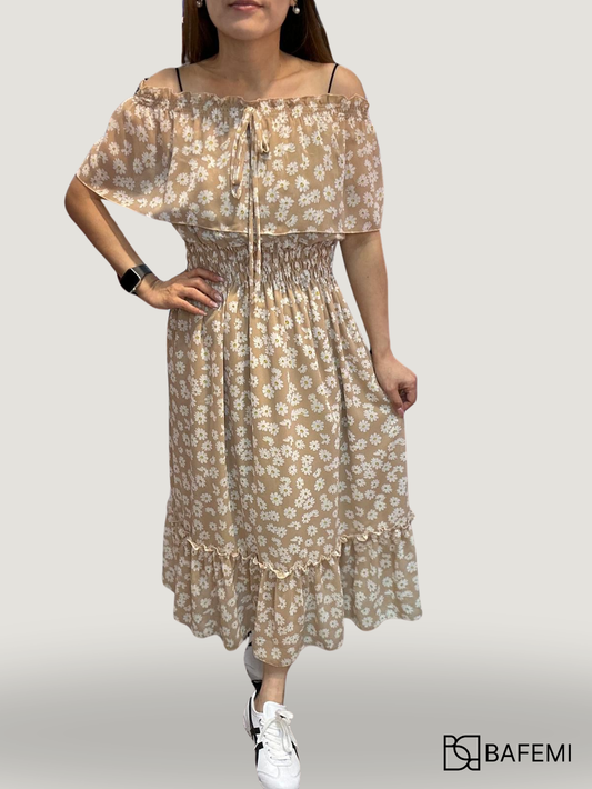 Daisy Smocked Midi Dress