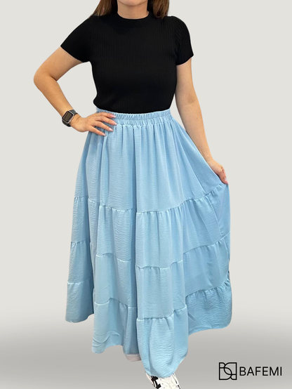 Tiered Flow Maxi Skirt